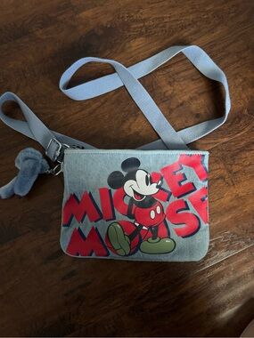 Kipling 90th Mickey Mouse Jean Crossbody Bag